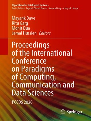 cover image of Proceedings of the International Conference on Paradigms of Computing, Communication and Data Sciences